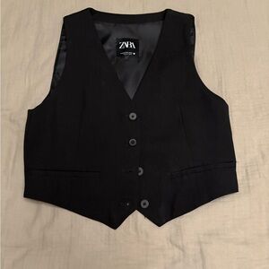 Zara Elegant Black Vest